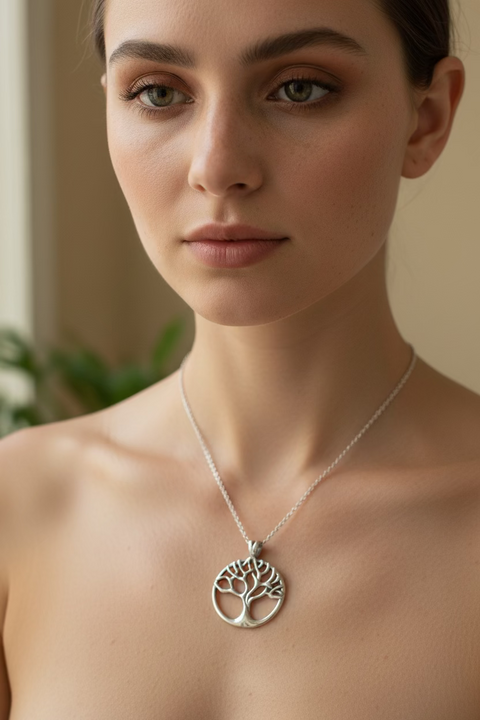 Load image into Gallery viewer, Lorelei Tree of Life Necklace
