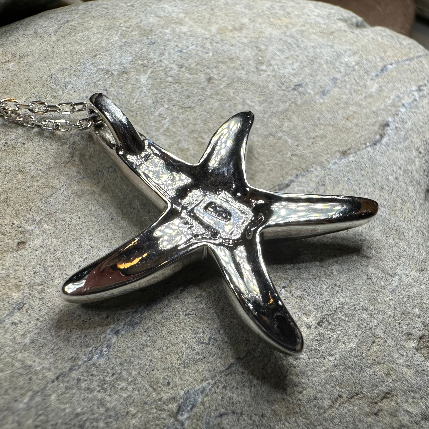 Seastar Starfish Necklace in Sterling Silver