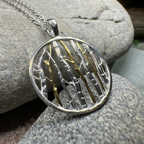 Load image into Gallery viewer, Birch Tree Forest Necklace

