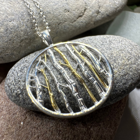 Load image into Gallery viewer, Birch Tree Forest Necklace
