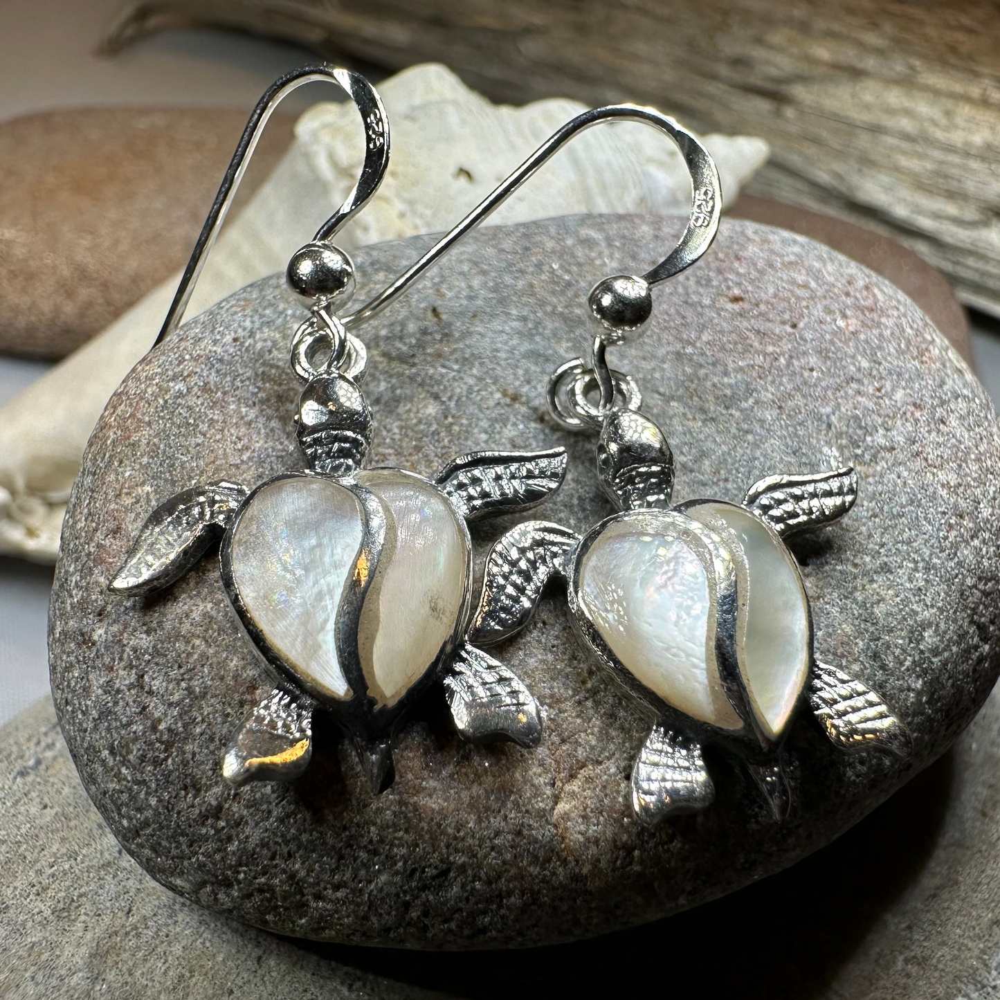 Farraige Turtle Love Earrings — view 6