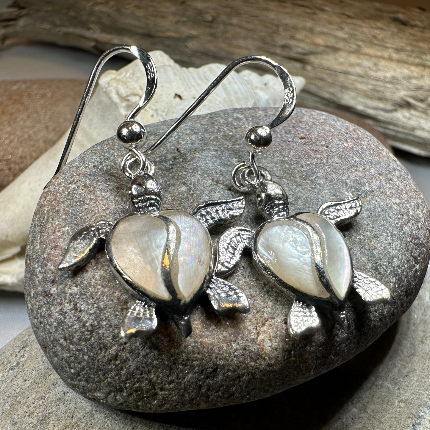 Farraige Turtle Love Earrings — view 4