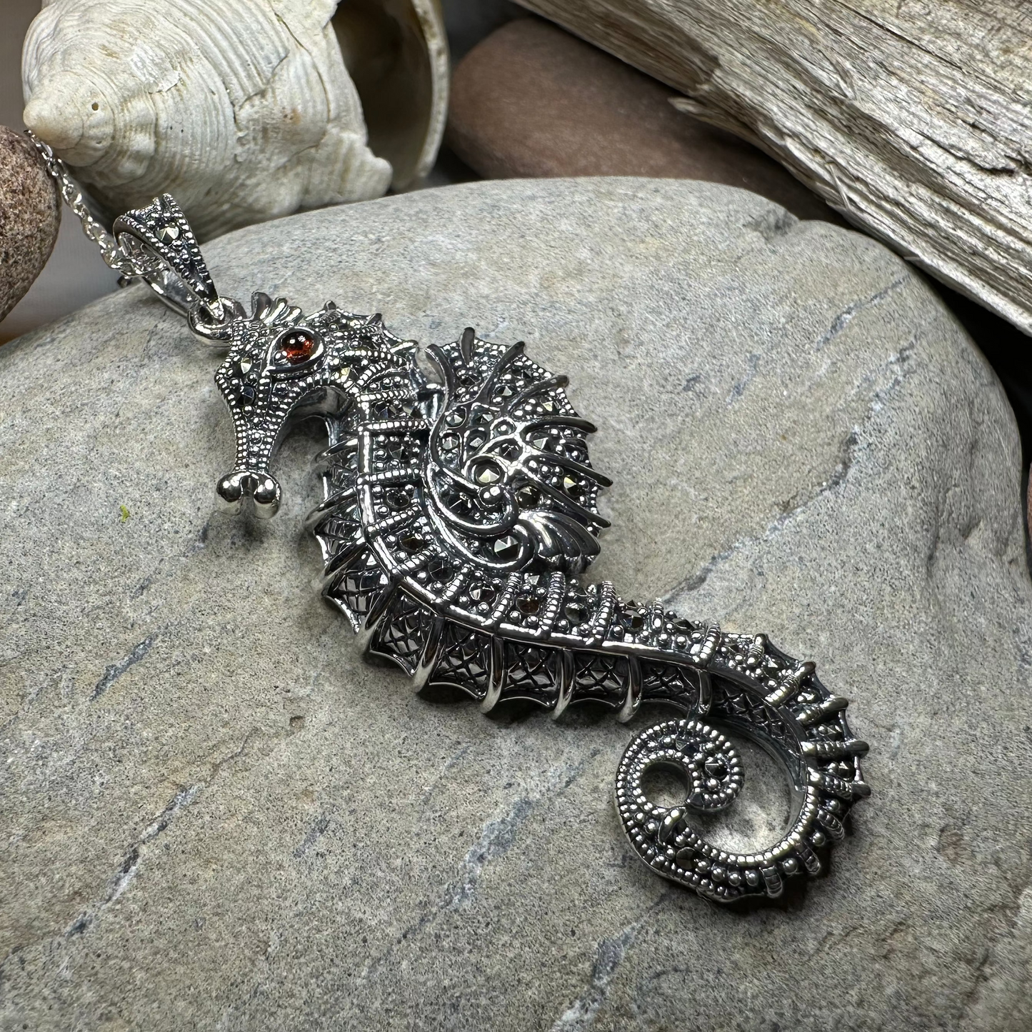 Sea Dreams Seahorse Necklace — view 7
