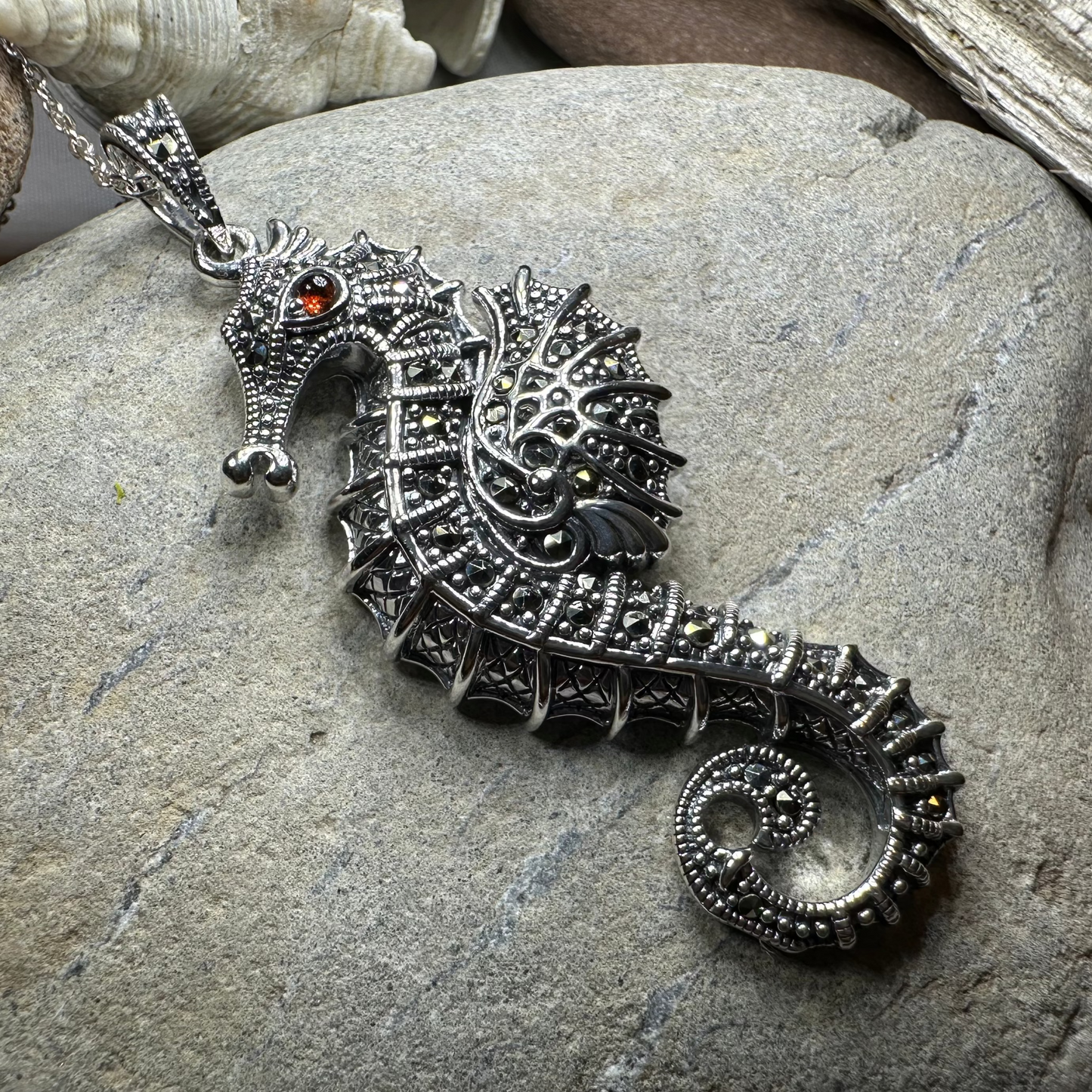 Sea Dreams Seahorse Necklace — view 3