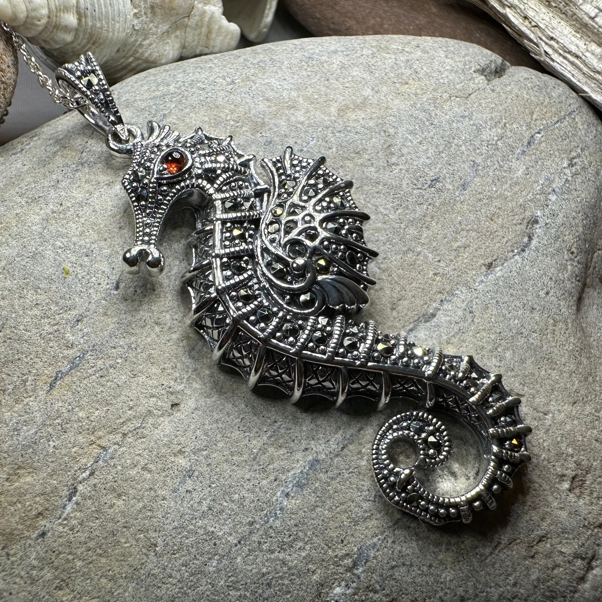 Sea Dreams Seahorse Necklace — view 3