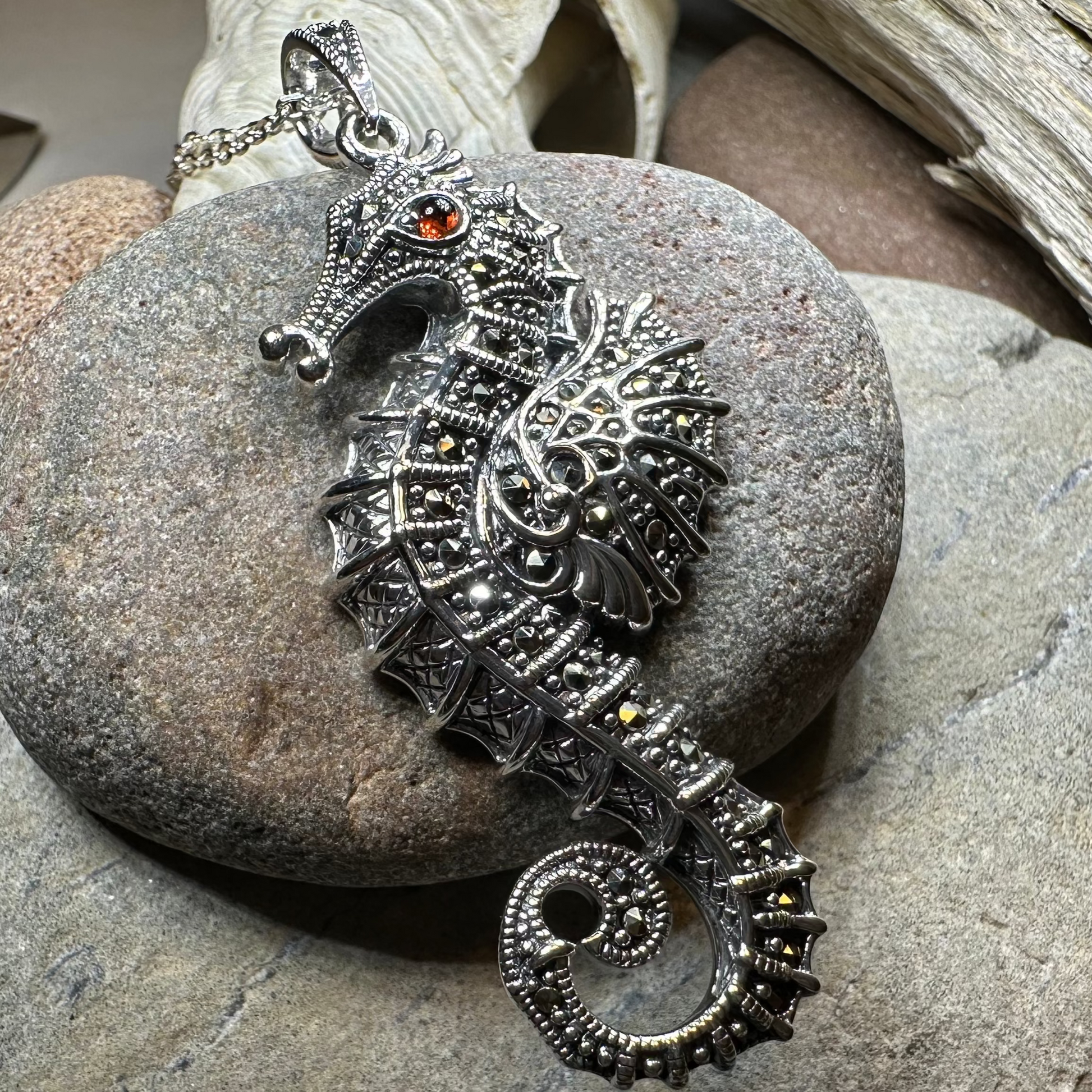 Sea Dreams Seahorse Necklace — view 2