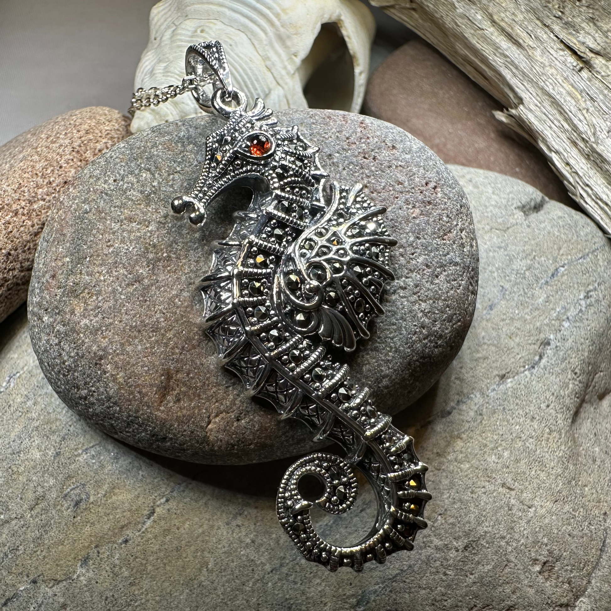 Sea Dreams Seahorse Necklace — view 8