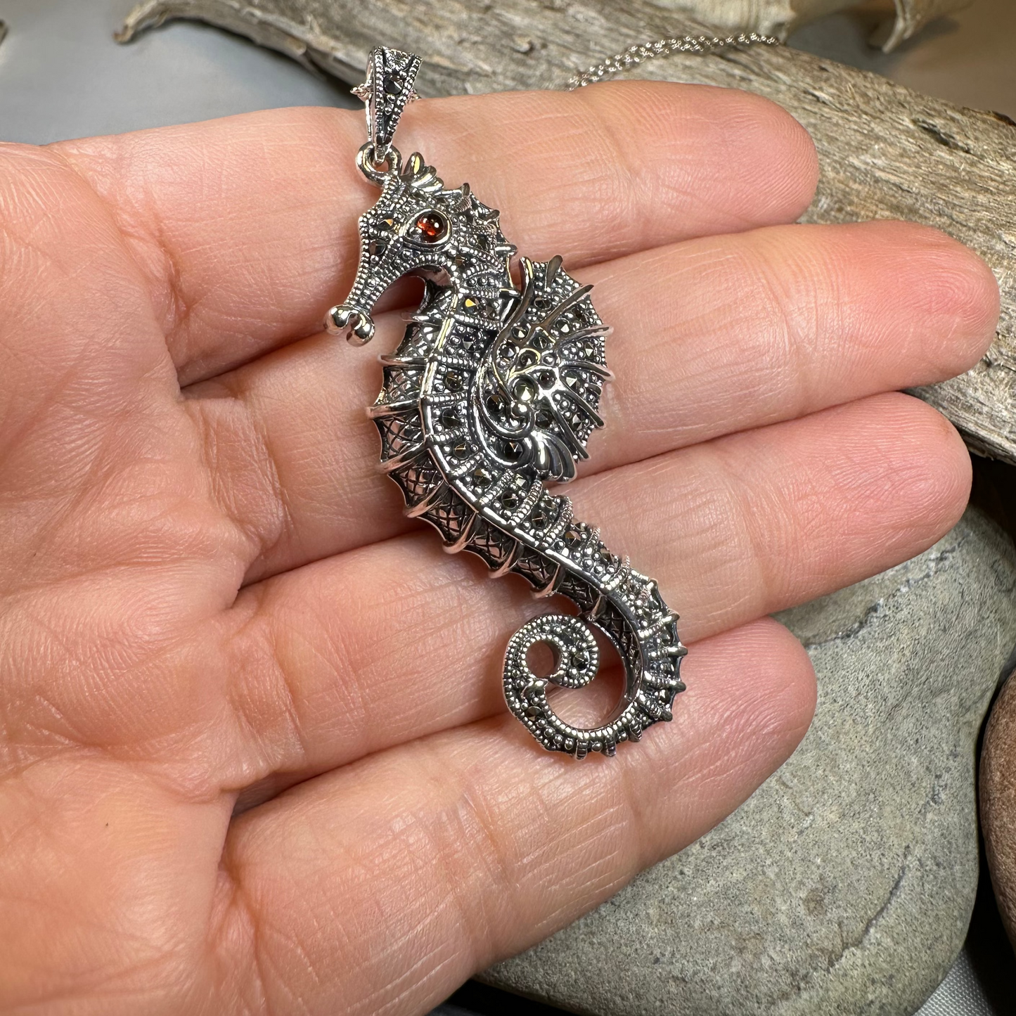 Sea Dreams Seahorse Necklace — view 4
