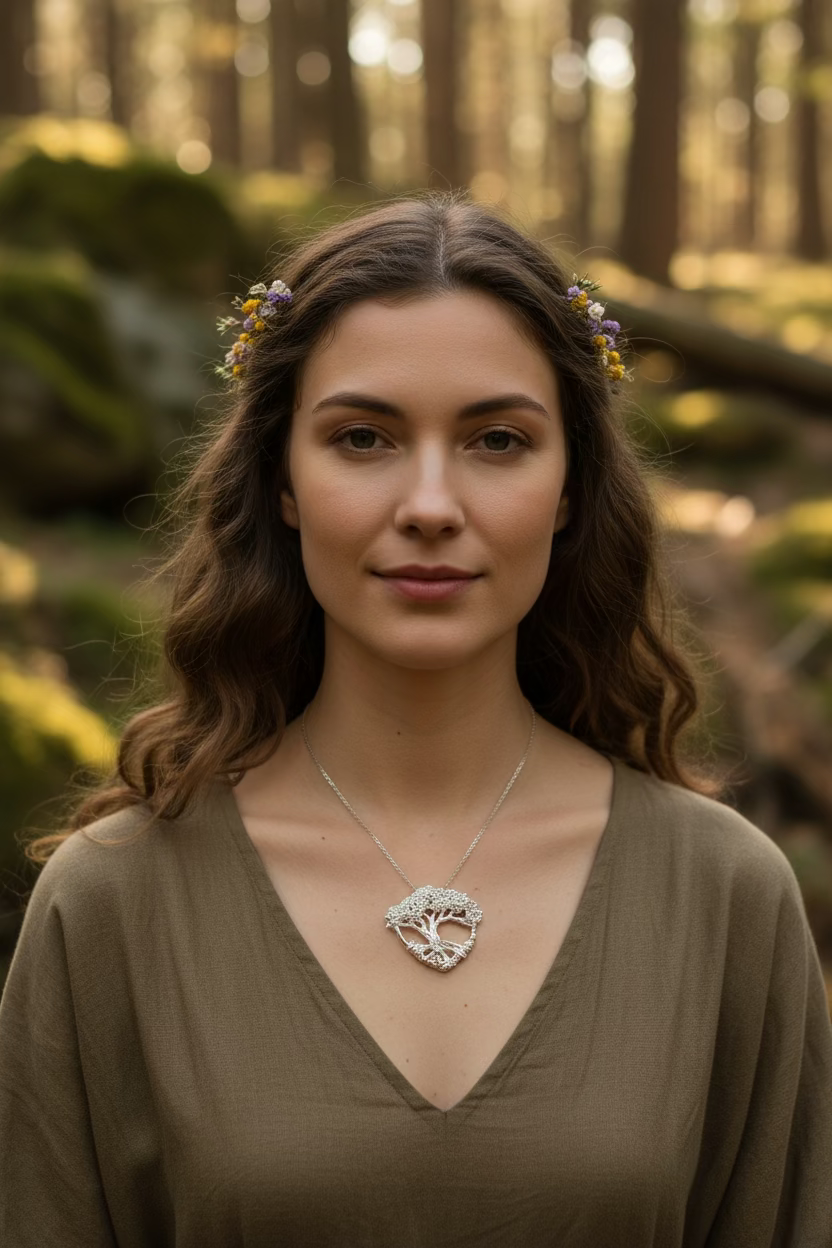 Moina Tree of Life Necklace — view 2