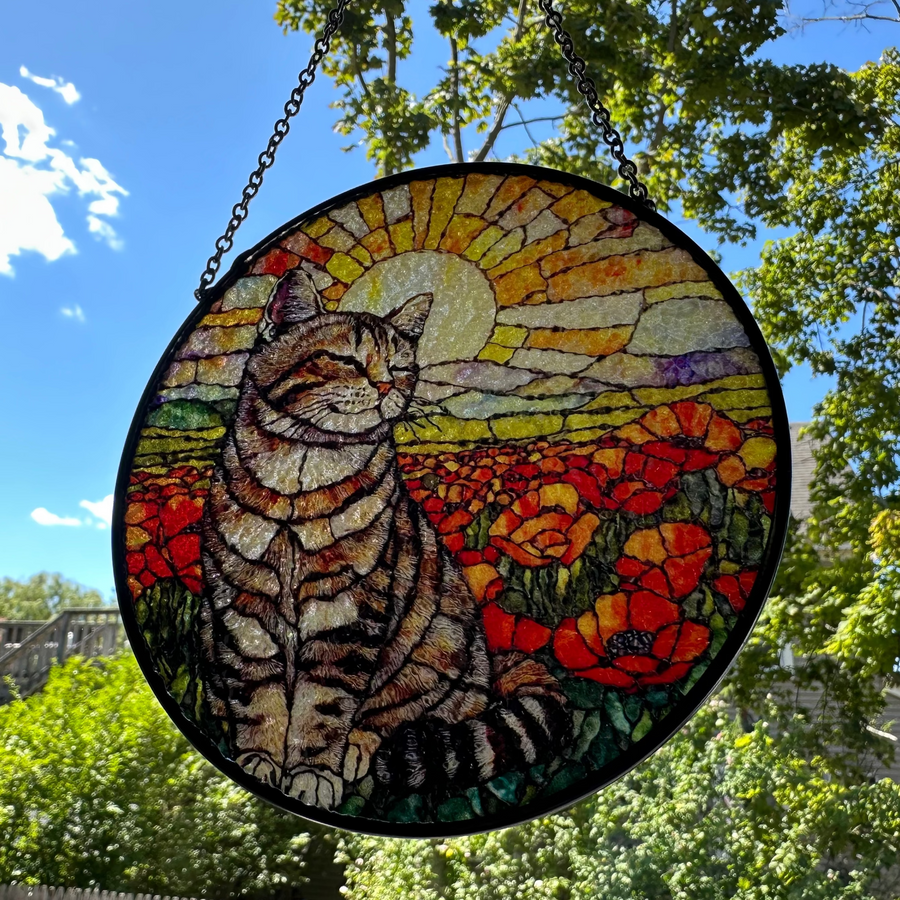 Poppy Cat Suncatcher
