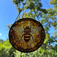 Load image into Gallery viewer, Golden Bee Suncatcher
