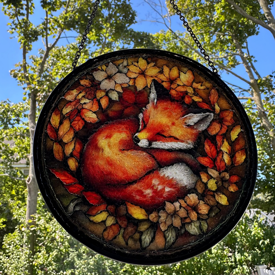 Autumn Fox Suncatcher