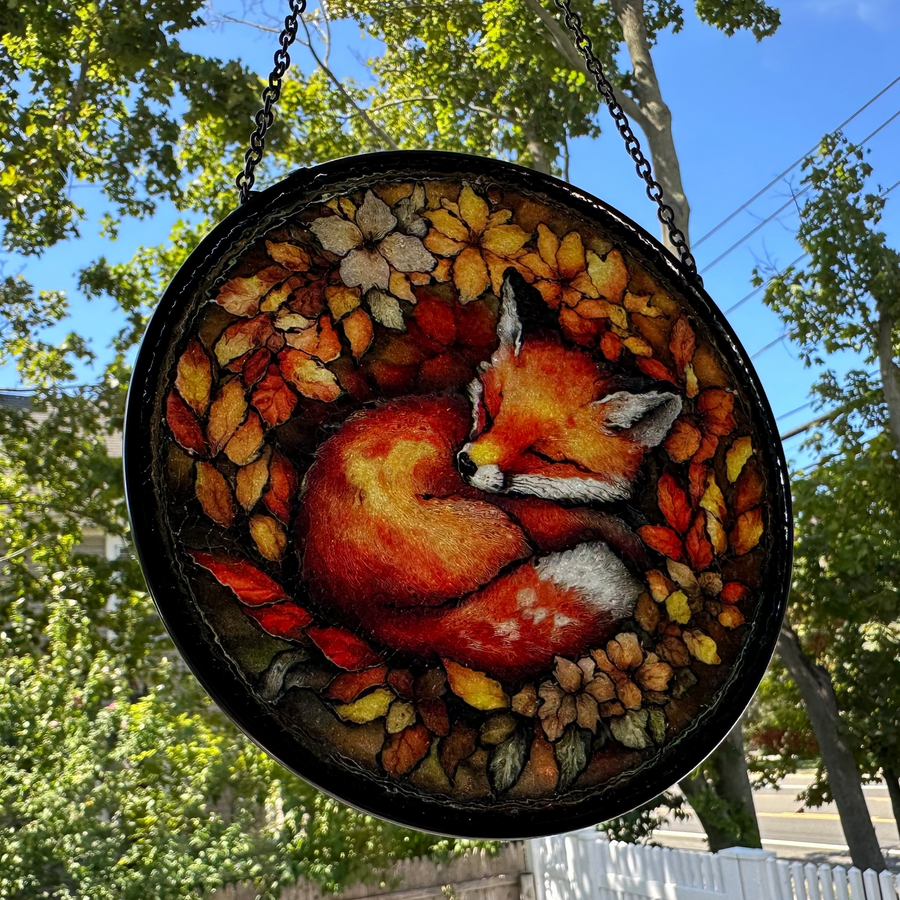 Autumn Fox Suncatcher