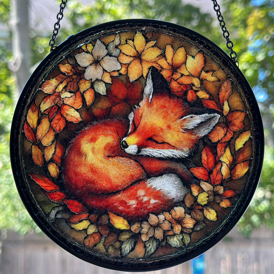 Autumn Fox Suncatcher