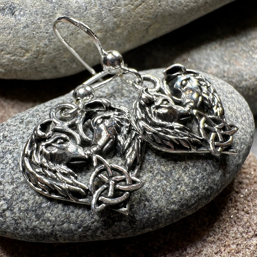 Celtic Wolf Lovers Earrings