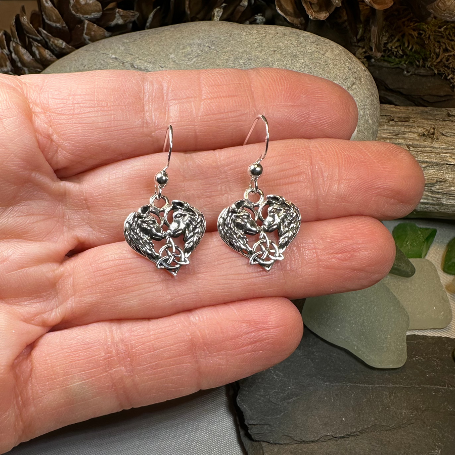 Celtic Wolf Lovers Earrings