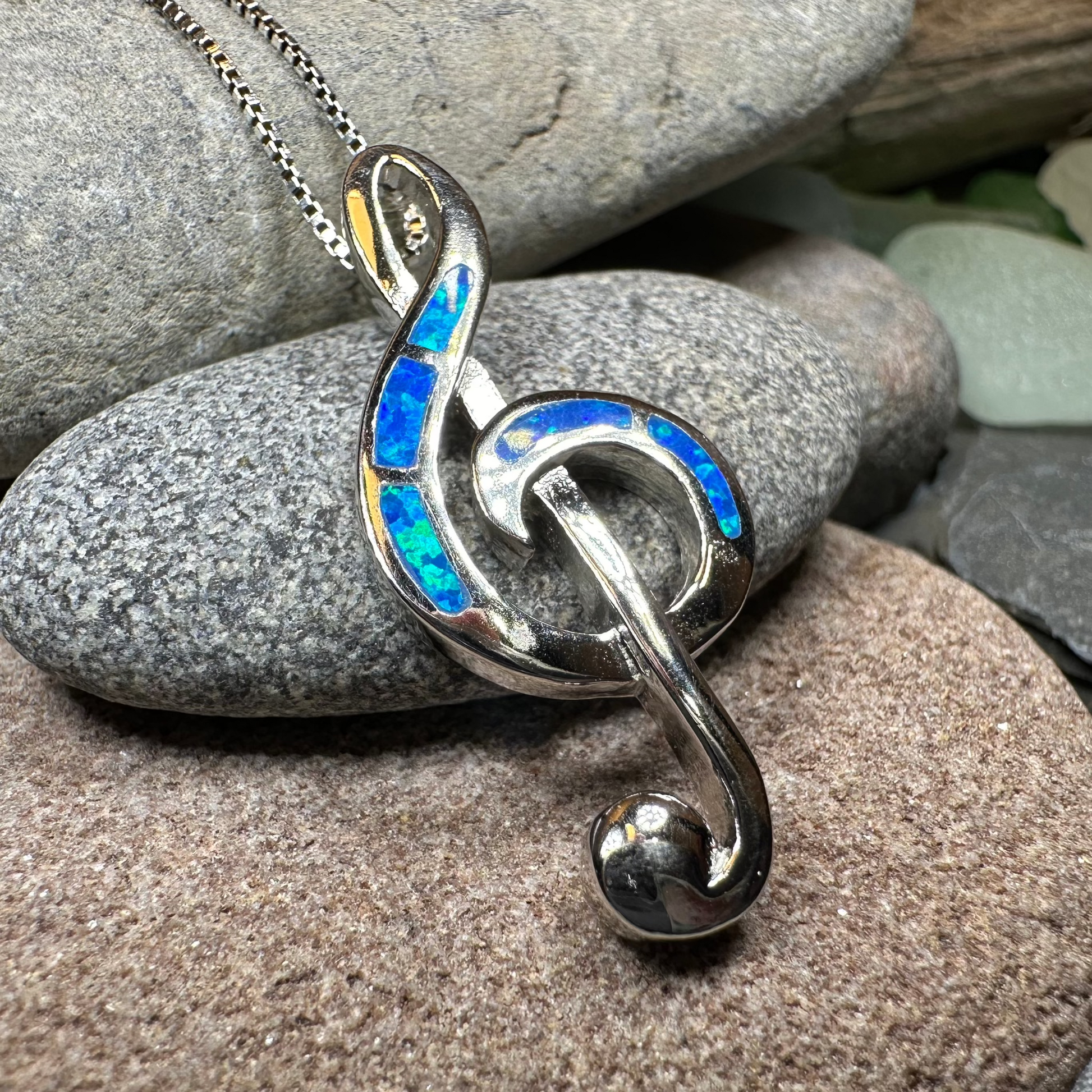 Kerry Music Necklace in silver