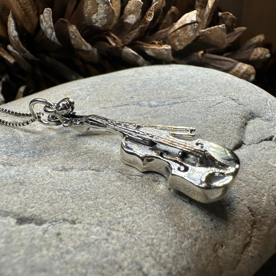 Irish Fiddle Celtic Necklace