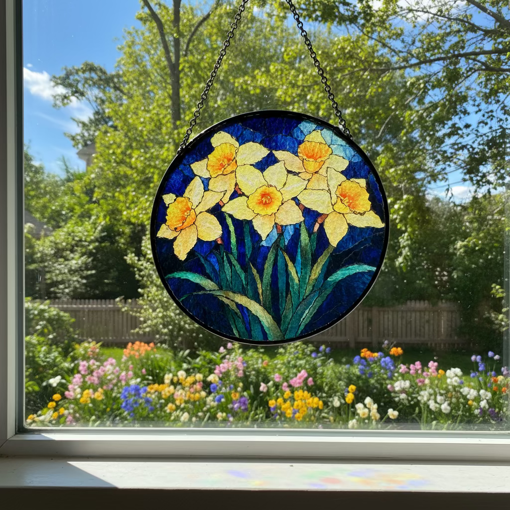 Spring Daffodil Suncatcher