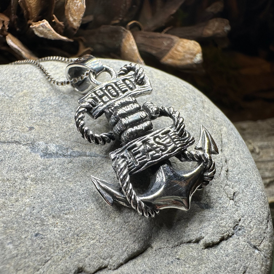 Hold Fast Anchor Necklace