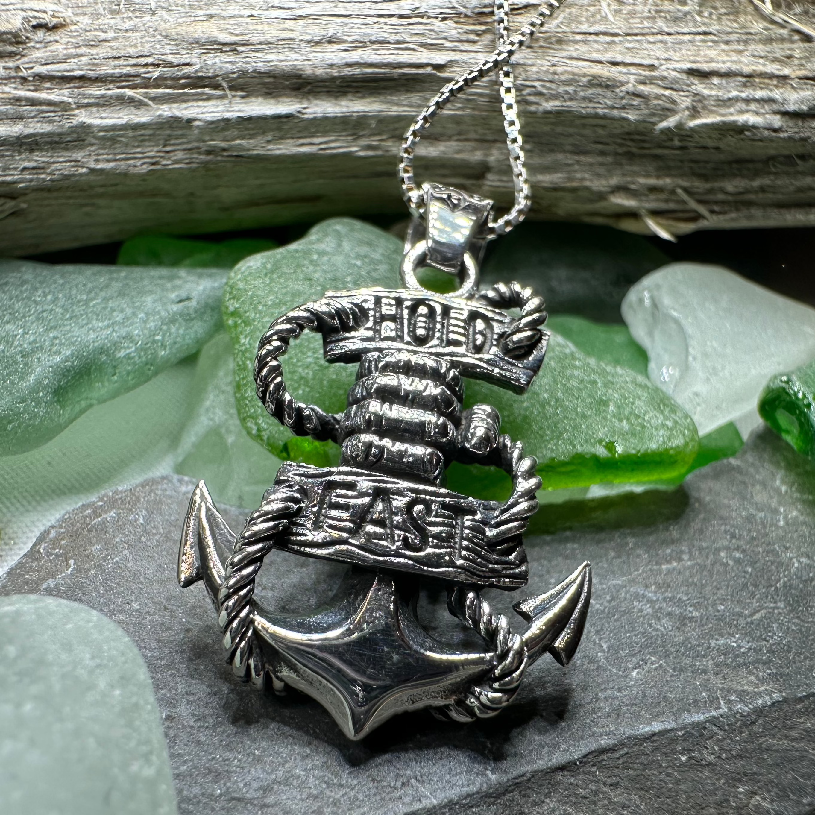 Hold Fast Anchor Necklace – Celtic Crystal Design Jewelry