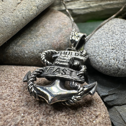 Hold Fast Anchor Necklace