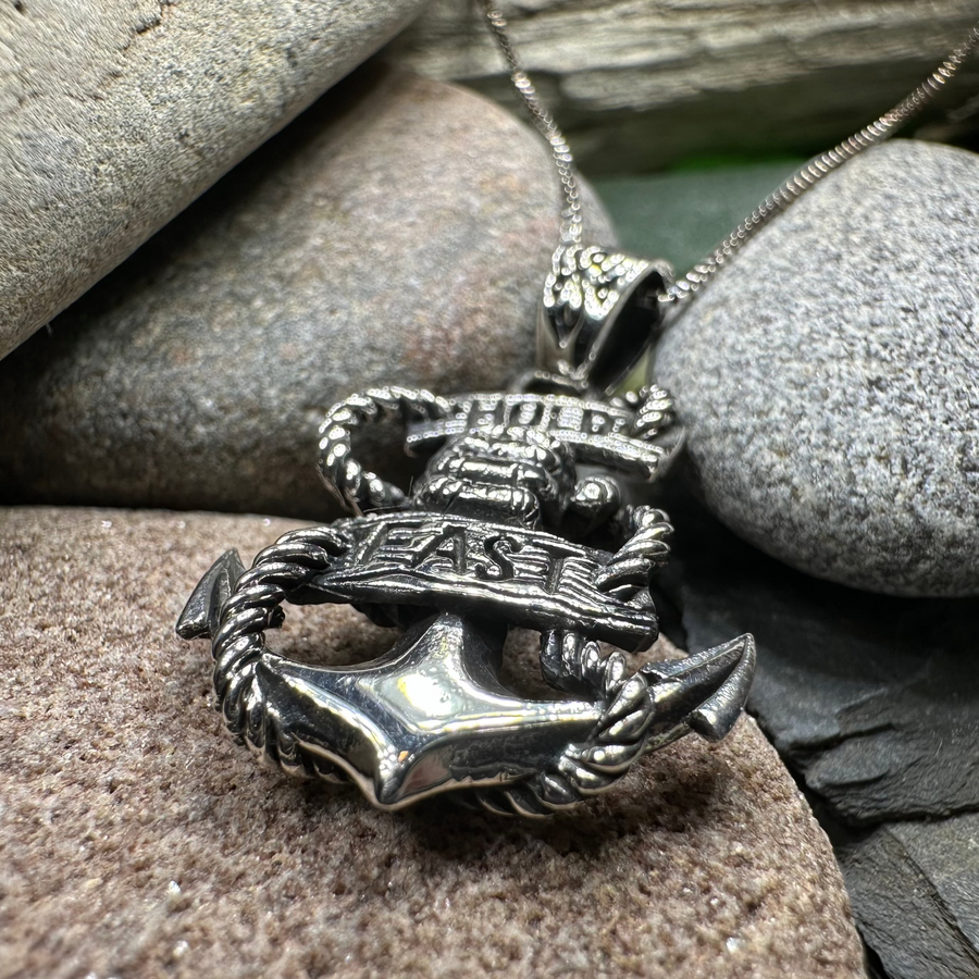 Hold Fast Anchor Necklace