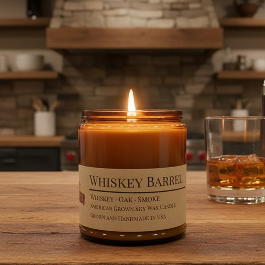 Whiskey Barrel Soy Wax Candle