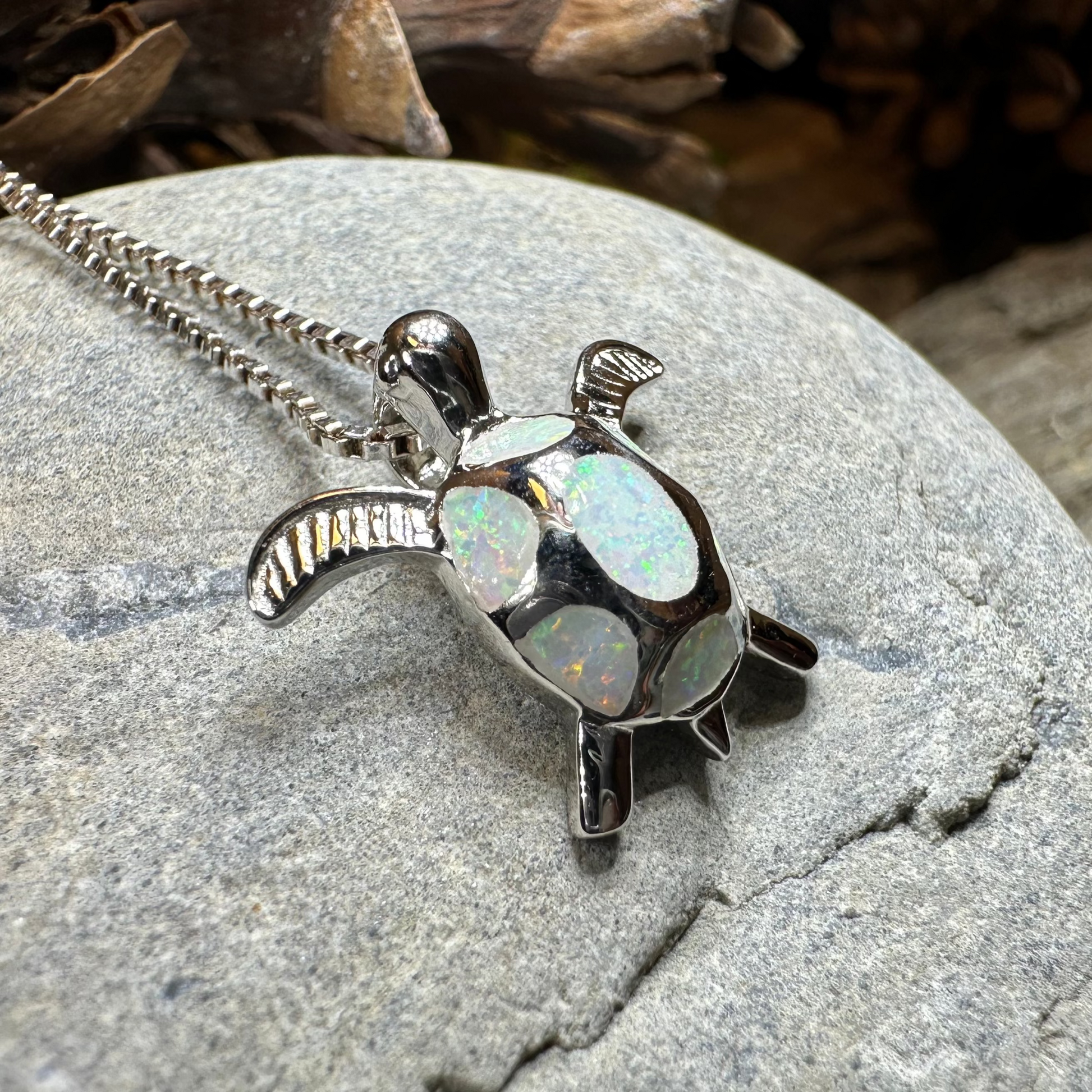 Petite Turtle Necklace — view 8