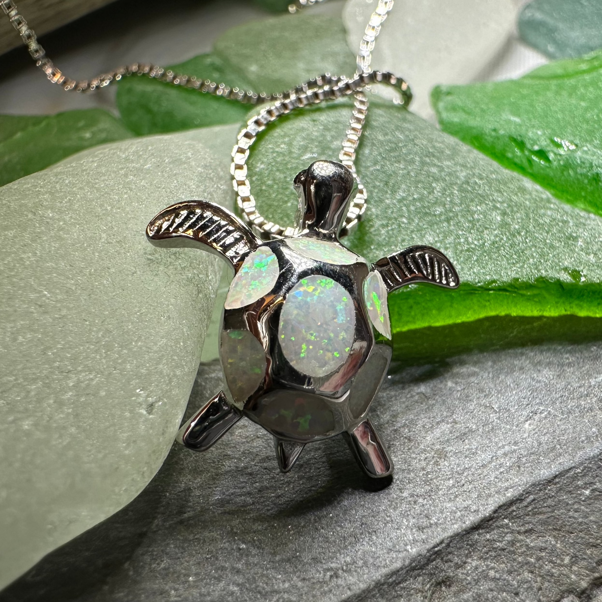 Petite Turtle Necklace — view 6