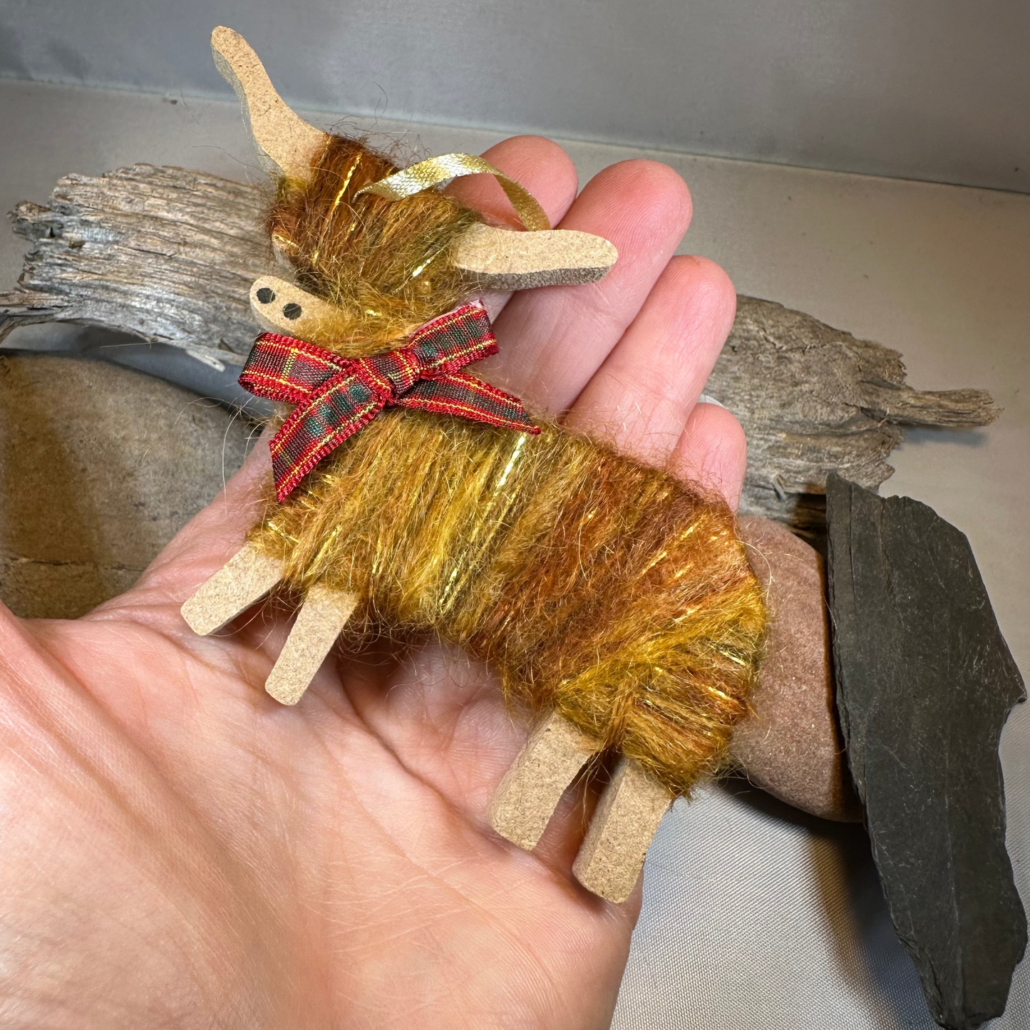 Christmas Highland Cow Ornament