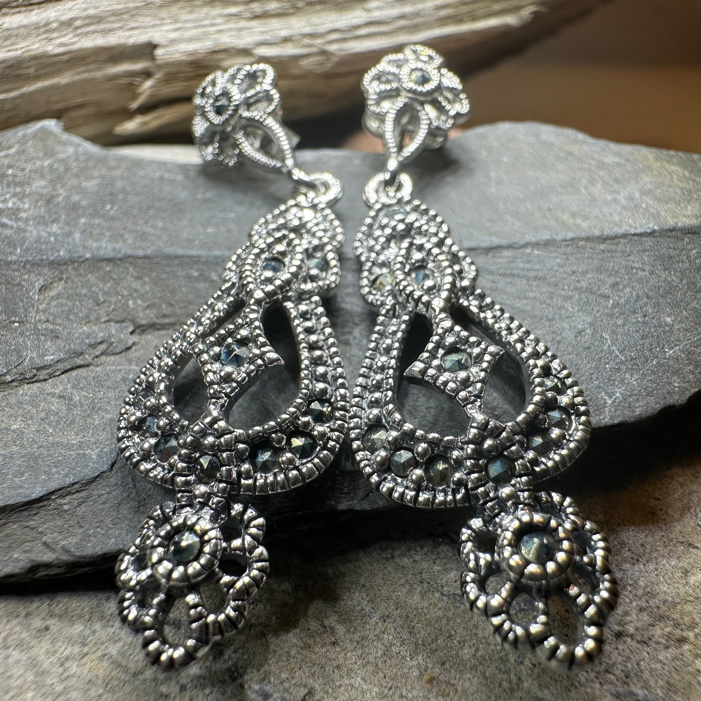Grainne Celtic Knot Earrings in sterling silver