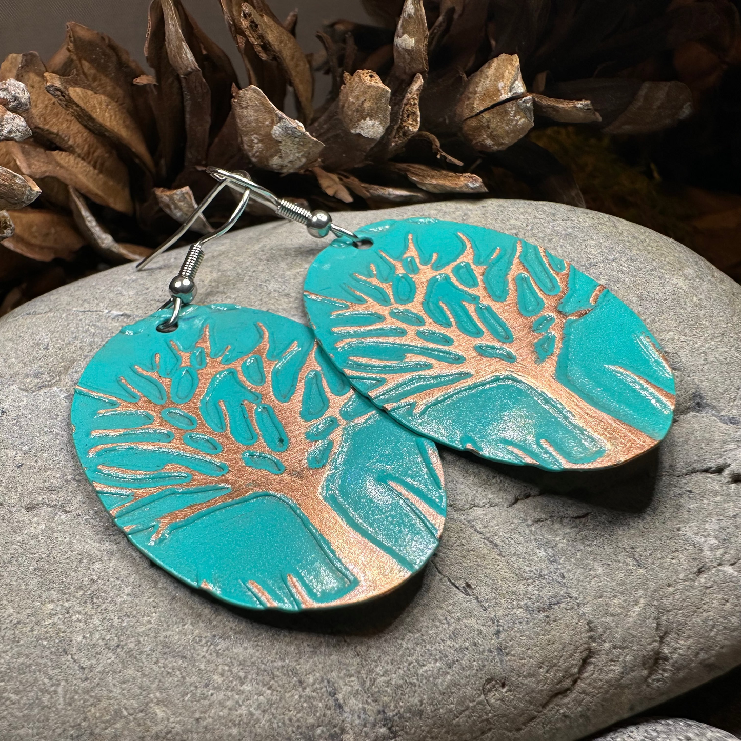 Oaksong Tree of Life Copper Earrings