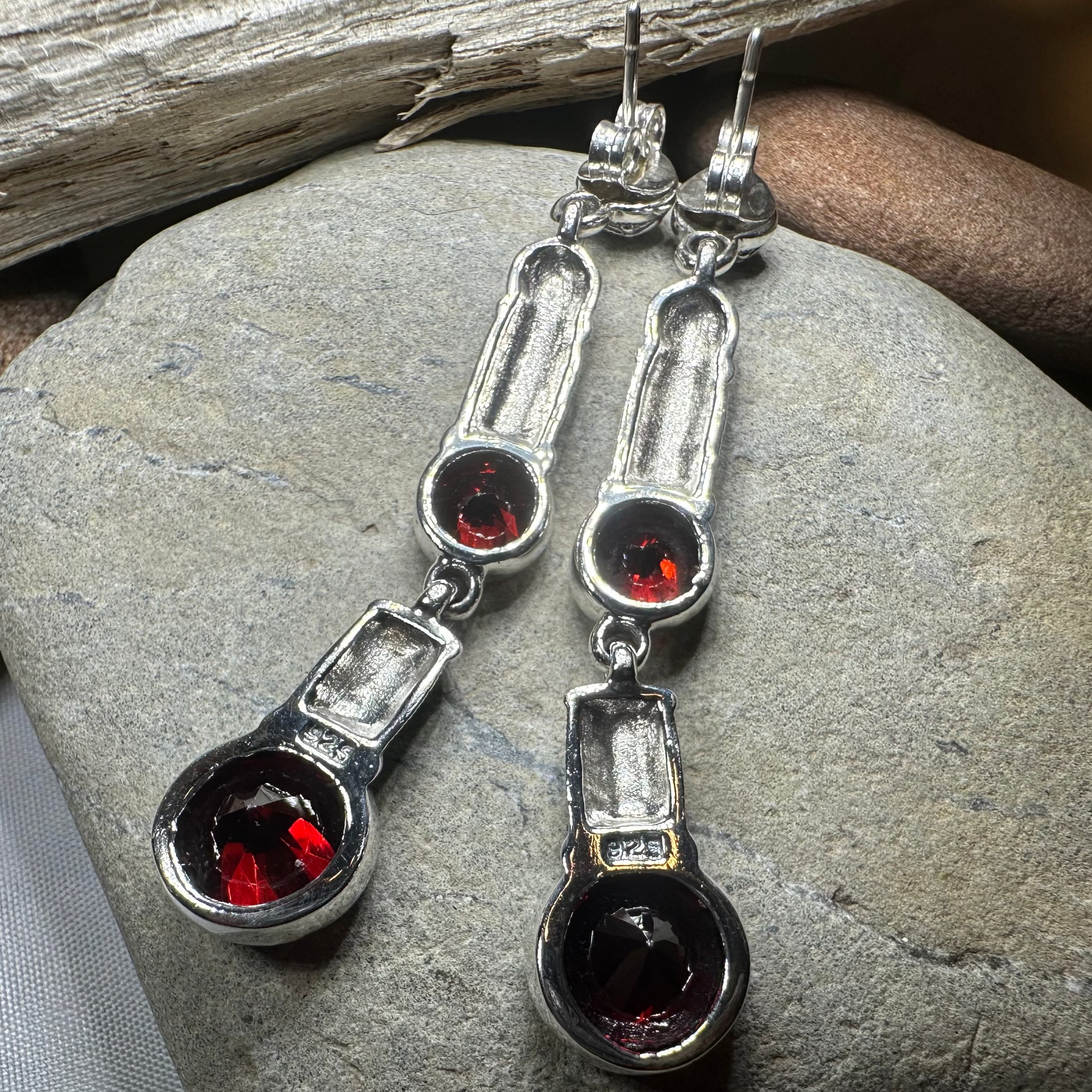 Garnet Fire Earrings — view 4
