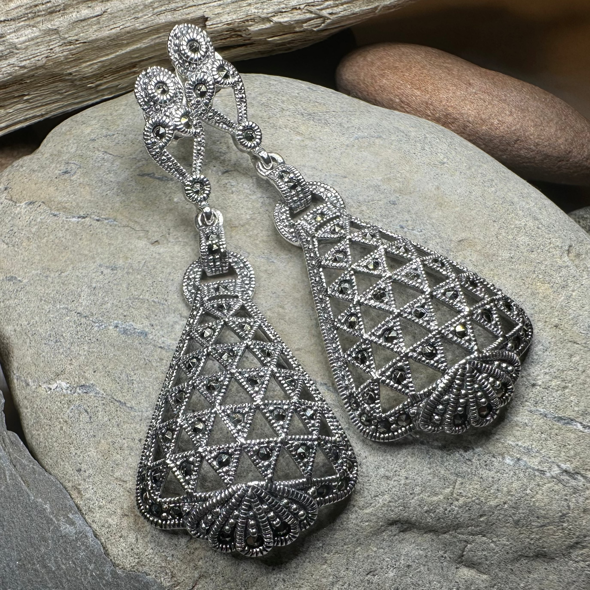 Brianna Celtic Knot Earrings in sterling silver