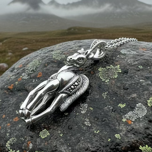 Wildfire Marcasite Horse Necklace