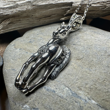 Load image into Gallery viewer, Wildfire Marcasite Horse Necklace
