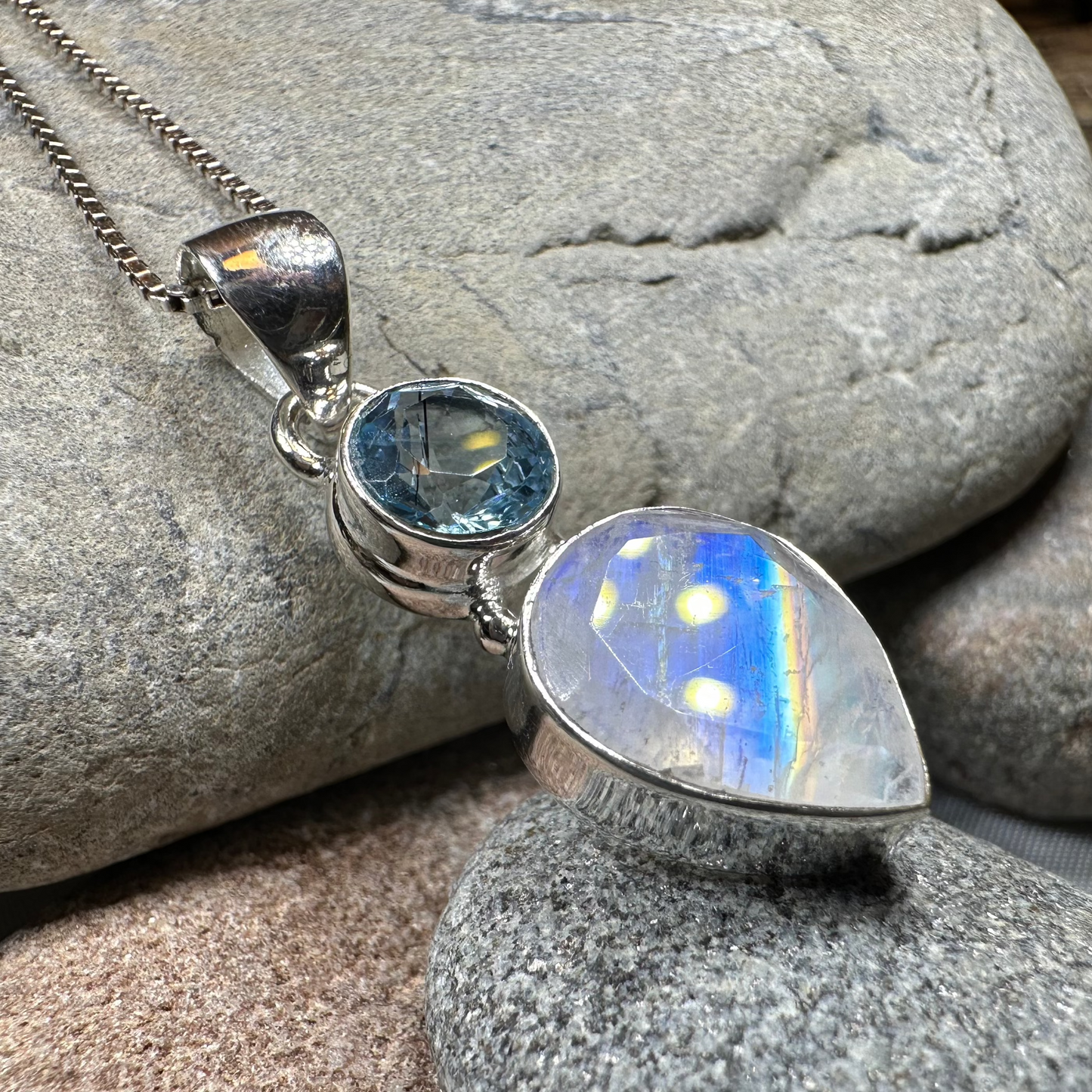 Celtic Morning Moonstone Necklace — view 7