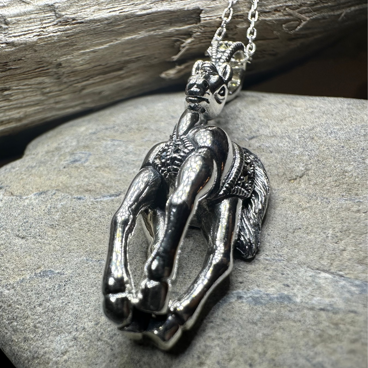 Wildfire Marcasite Horse Necklace — view 5
