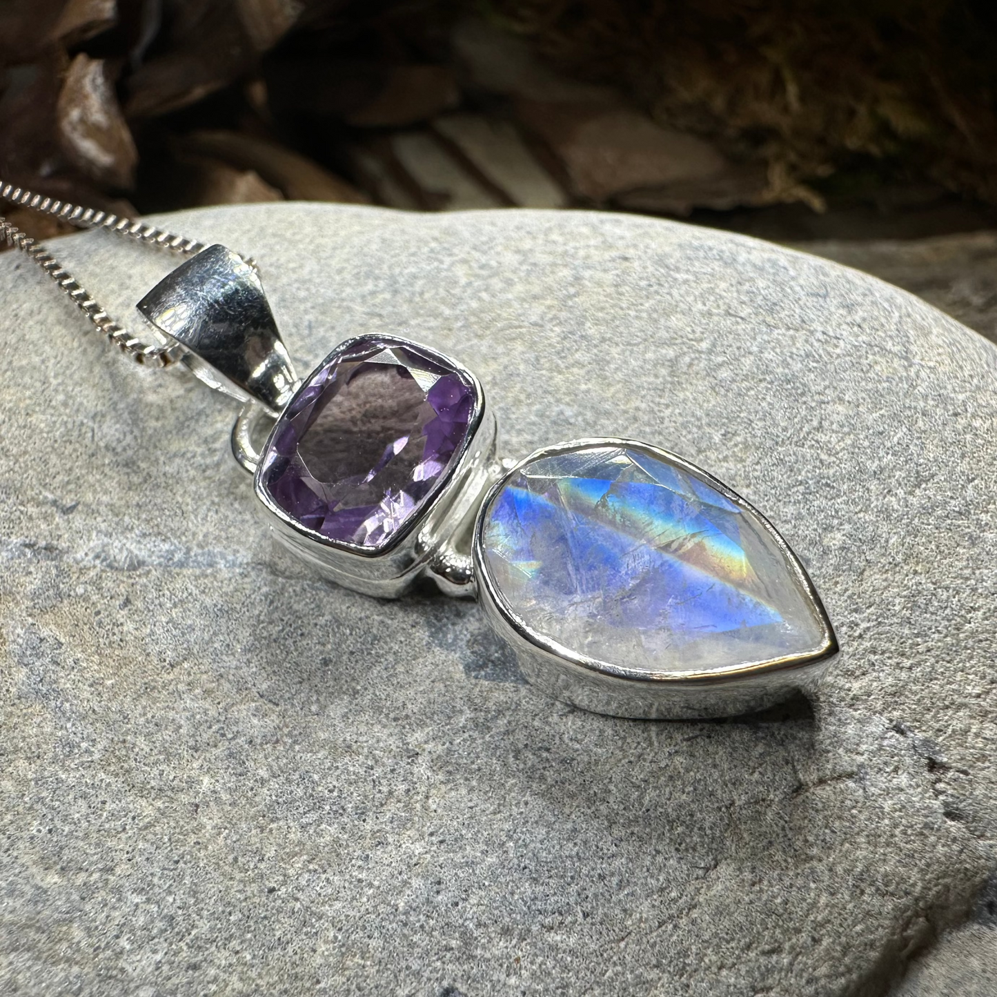 Celtic Morning Moonstone Necklace — view 12