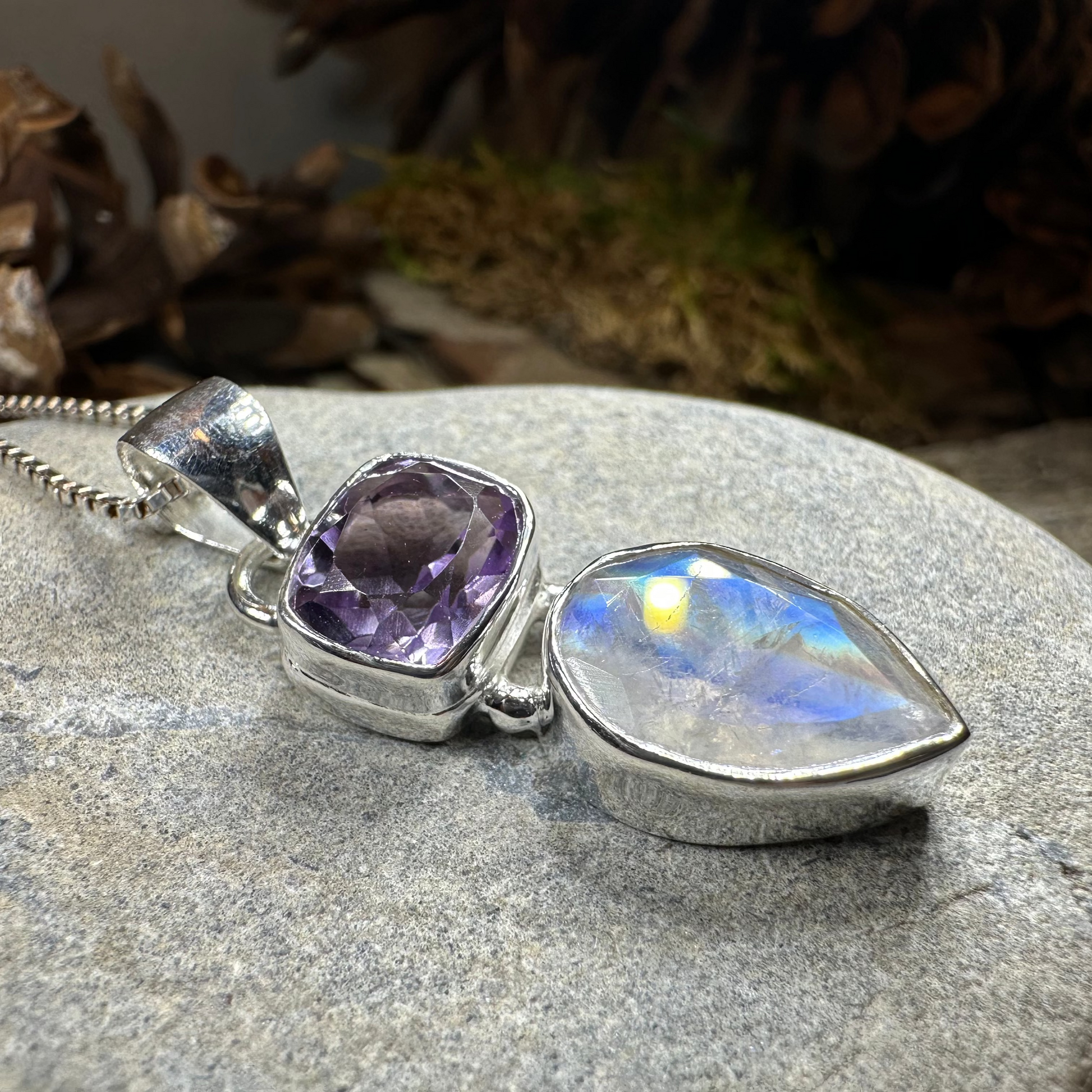 Celtic Morning Moonstone Necklace — view 10