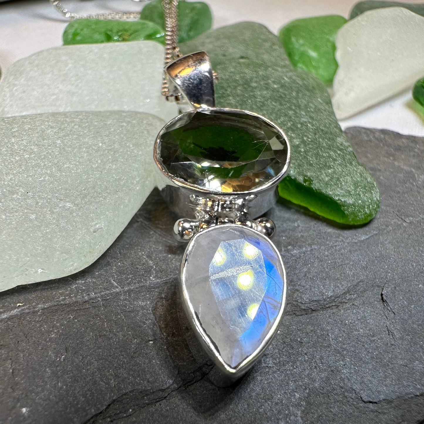 Celtic Morning Moonstone Necklace — view 3