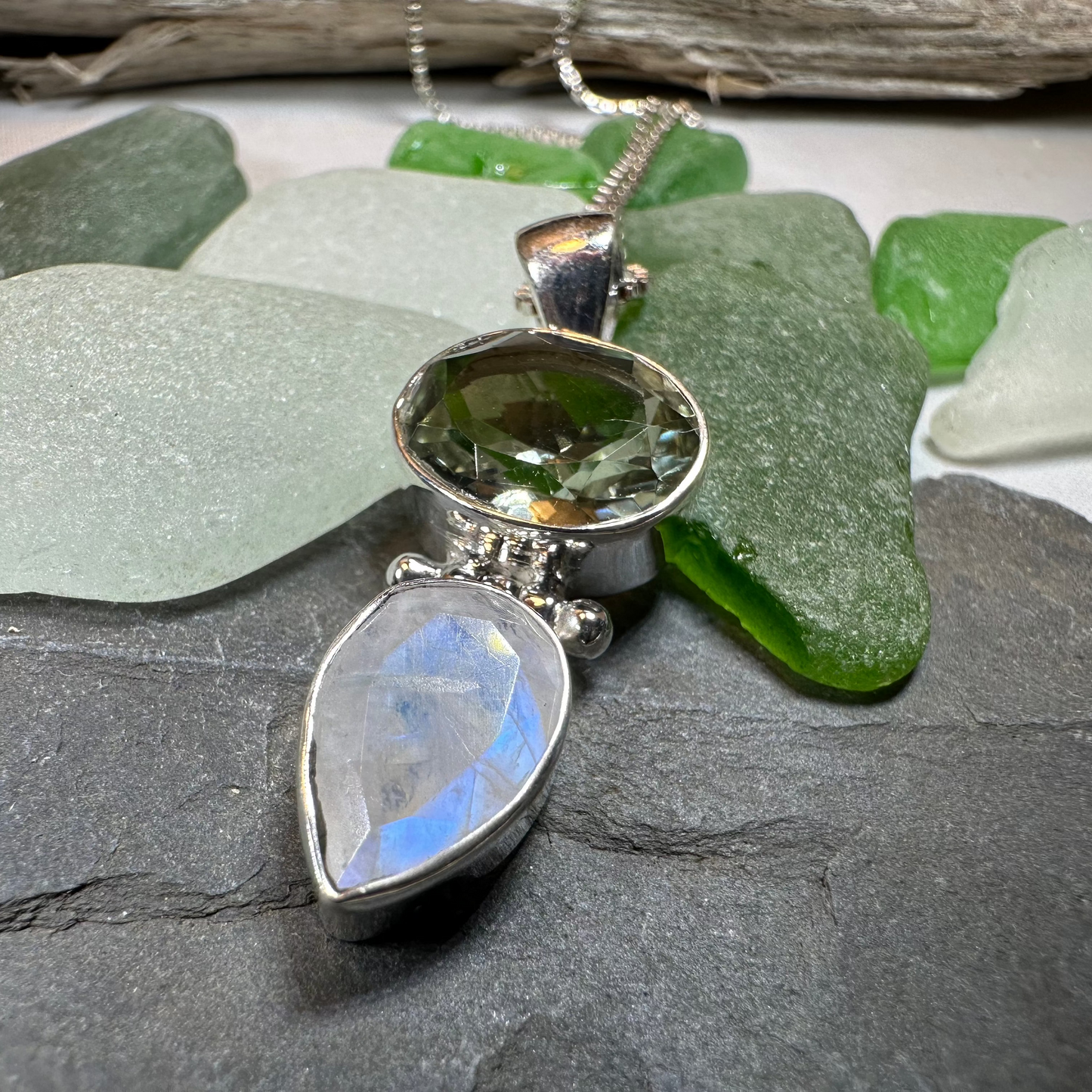 Celtic Morning Moonstone Necklace — view 9