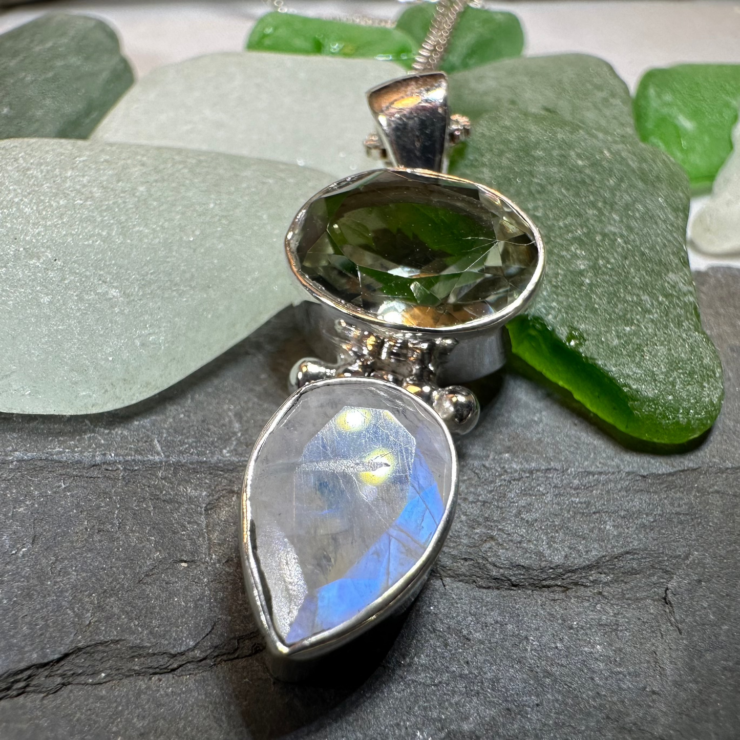Celtic Morning Moonstone Necklace — view 6