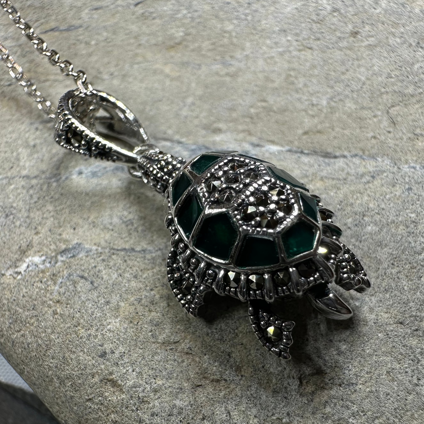 Aurora Turtle Necklace