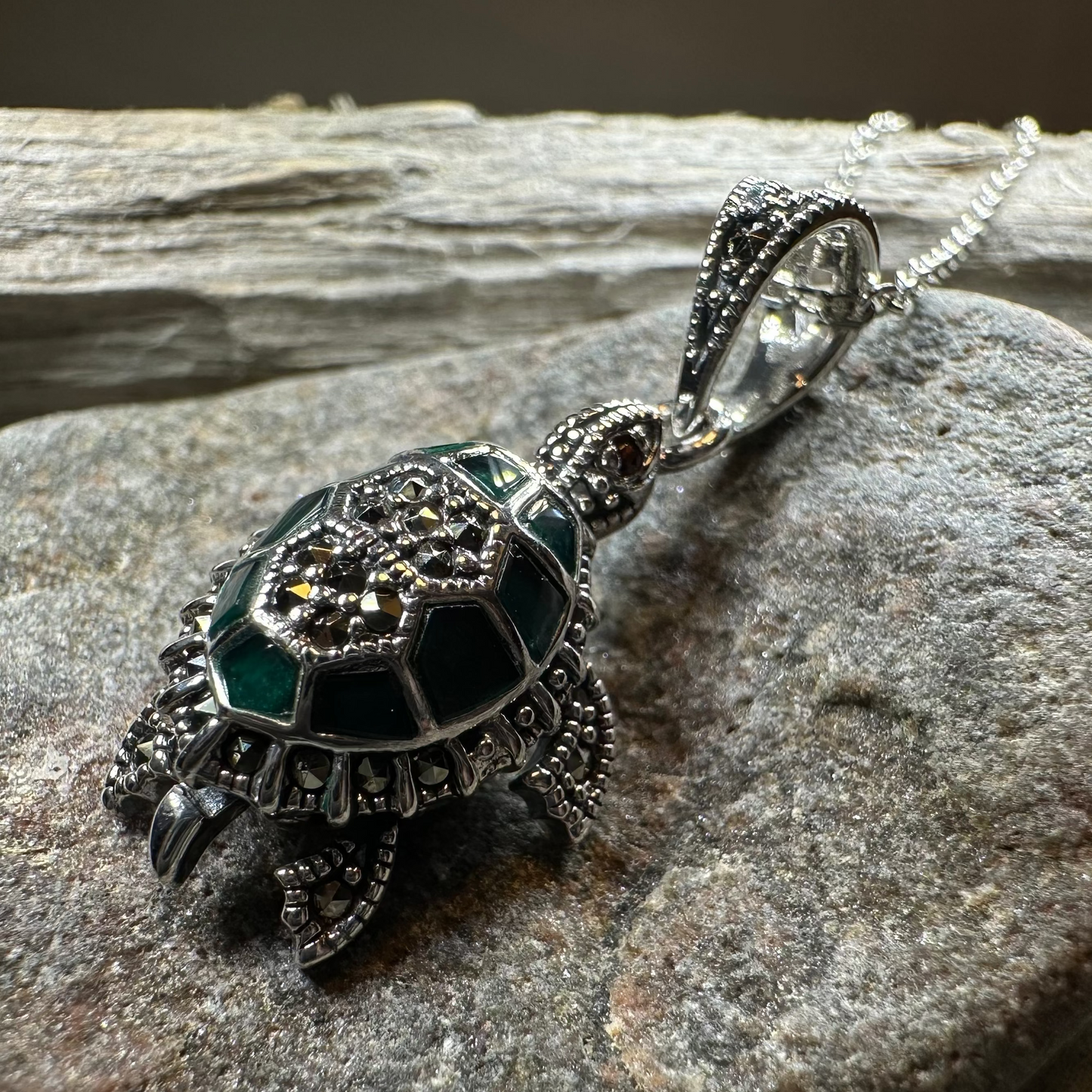 Aurora Turtle Necklace