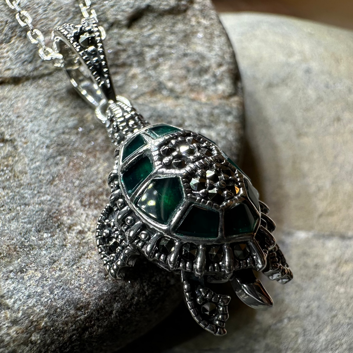 Aurora Turtle Necklace