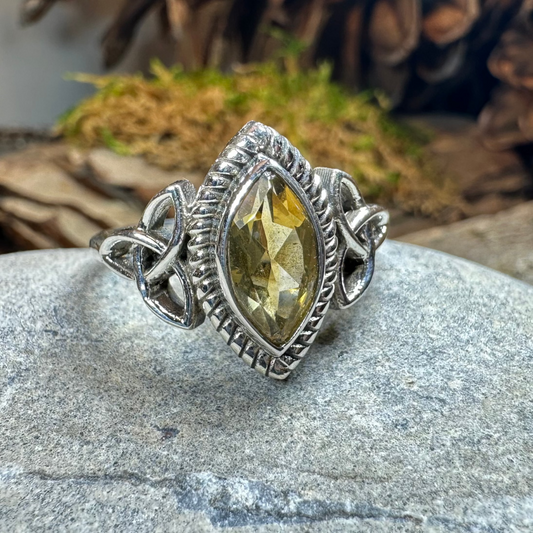 Yasmin Celtic Trinity Knot Ring — view 7