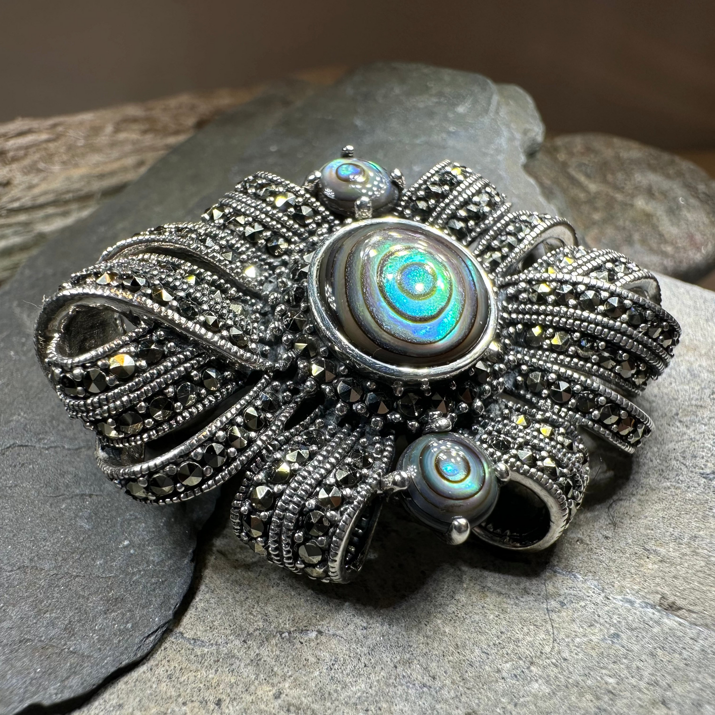 Eula Celtic Knot Brooch in Sterling Silver