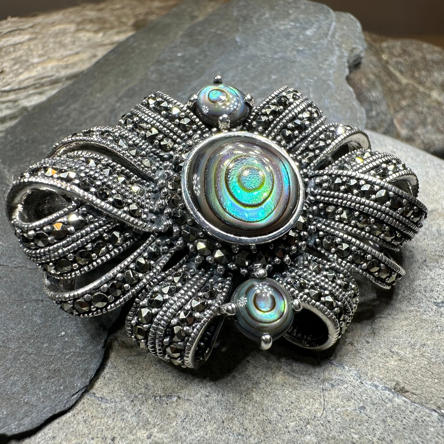 Eula Celtic Knot Brooch in Sterling Silver
